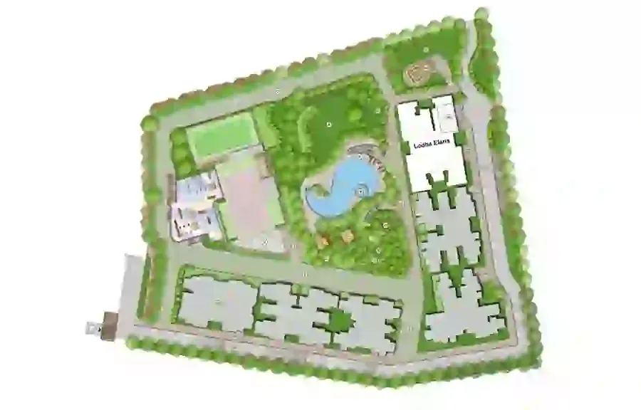 Lodha Riservo Elaris master plan layout
